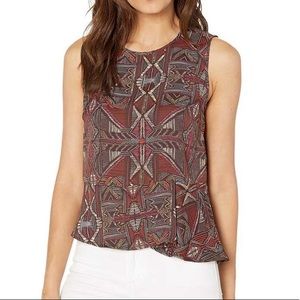 BCBGMAXAZRIA Multi Trival Weave Top NWT S